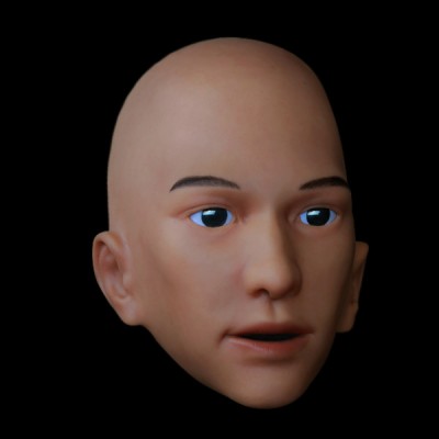 (SH-17) Crossdress male silicone realistic human face half head mask crossdresser doll mask (SH-17) Crossdress male silicone realistic human face half head mask crossdresser doll mask